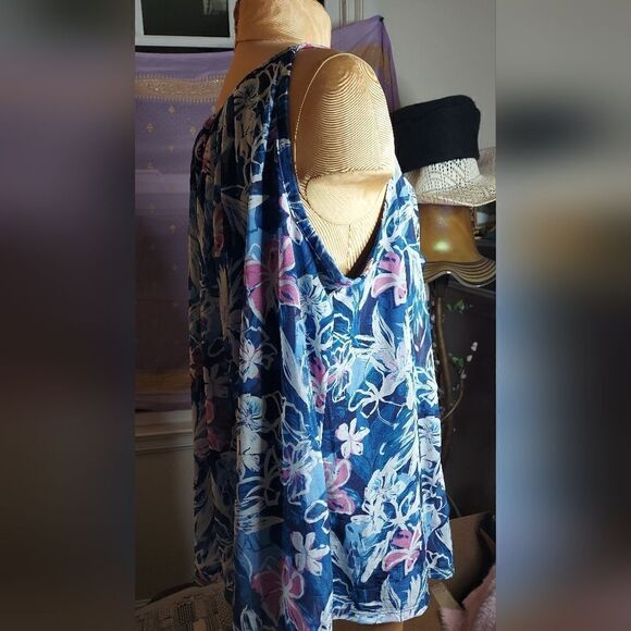 Lane Bryant Womens Spring/Summer Blouse Cascading Ruffles Size 18/20 - Picture 10 of 11